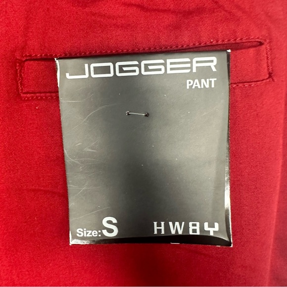 Dutch Bros Red/Maroon RARE Joggers NEW WITH TAGS SMALL Pants Cotton Drawstring - Picture 7 of 13